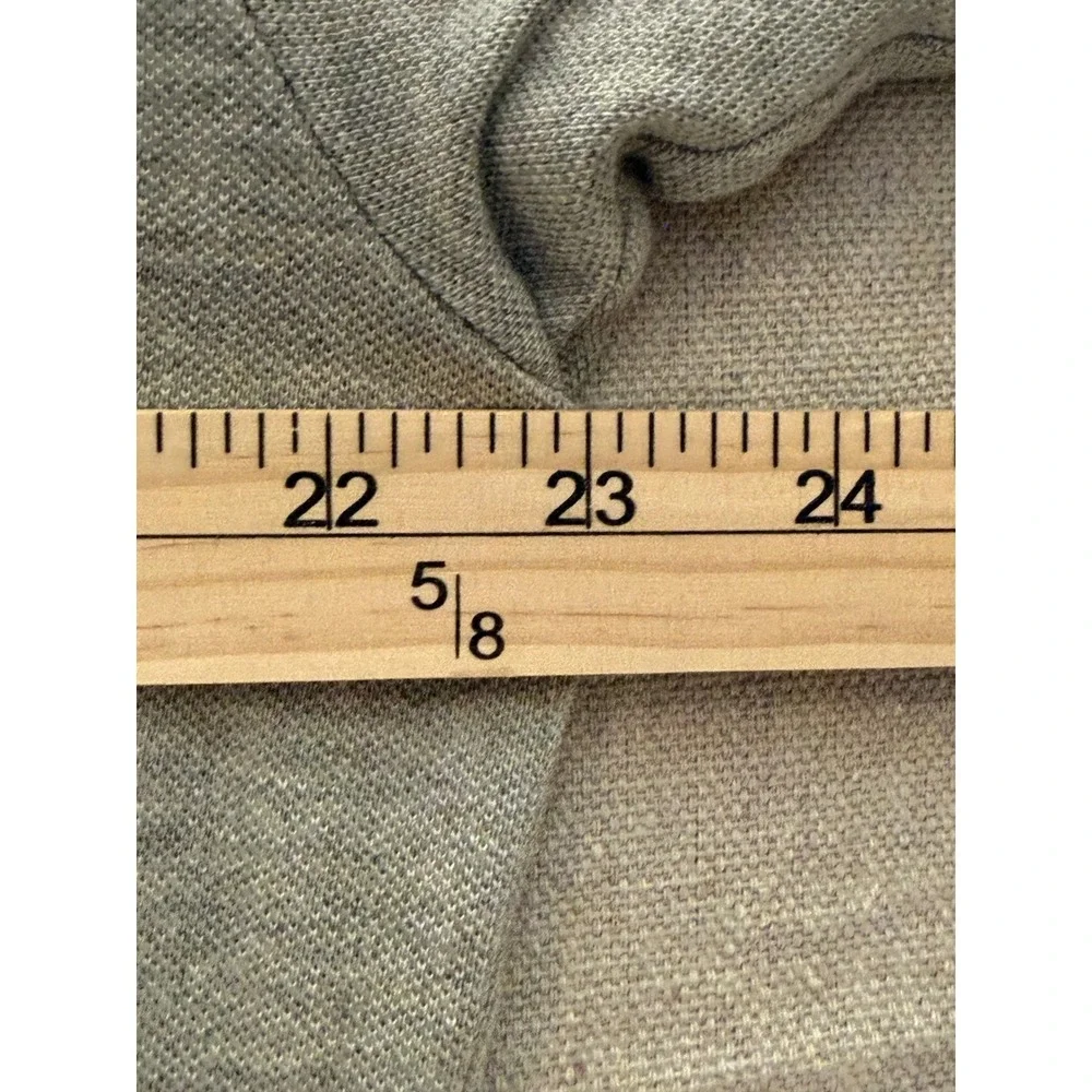 Polo Ralph Lauren Mens Large Gray Short Sleeve Cotton Pique Polo Shirt Heathered